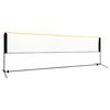 vidaXL Filet de badminton r&eacute;glable 500x103x94-158 cm M&eacute;tal