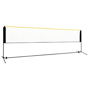 vidaXL Filet de badminton r&eacute;glable 500x103x94-158 cm M&eacute;tal
