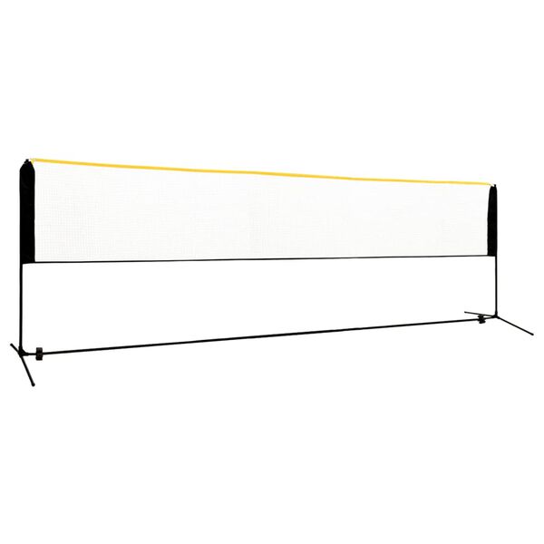 vidaXL Filet de badminton r&eacute;glable 500x103x94-158 cm M&eacute;tal