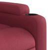 vidaXL Fauteuil inclinable rouge bordeaux tissu