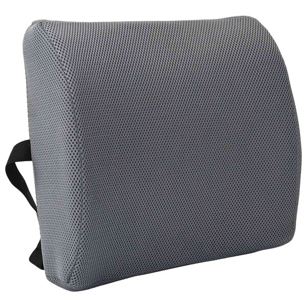 vidaXL Oreiller avec oreiller R&eacute;glable Gris 34 x 31.5 x 12 cm Maille