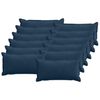 vidaXL Housse de coussin 12 pc HOUTEN Bleu marine 40 x 80 cm