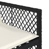 vidaXL Ensemble &agrave; manger de jardin 13 pcs coussins noir r&eacute;sine tress&eacute;e