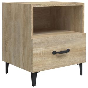 vidaXL Table de chevet Ch&ecirc;ne sonoma Bois d'ing&eacute;nierie