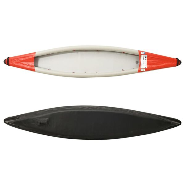 vidaXL Kayak gonflable rouge 375x72x31 cm polyester