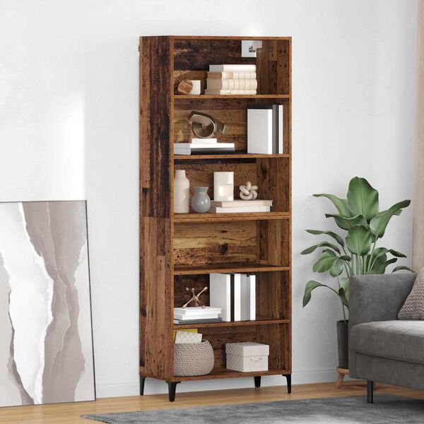 vidaXL Haut Armoire Bois Ancien 69,5 x 34 x 180 cm Bois d'ing&eacute;nierie