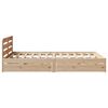 vidaXL Cadre de lit sans matelas 150x200 cm bois de pin massif