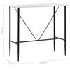 vidaXL Table de bar Blanc 120x60x110 cm MDF