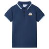 Polo pour enfants bleu fonc&eacute; 104