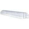 vidaXL Poulailler d'ext&eacute;rieur 3x20x2 m Acier galvanis&eacute;