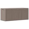 vidaXL Bo&icirc;te de rangement de jardin 270 L Marron PP aspect bois