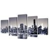 vidaXL Set de toiles murales imprim&eacute;es Horizon de New York monochrome
