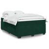 vidaXL Sommier &agrave; lattes de lit et matelas Vert fonc&eacute; 140x190cm Velours