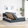 vidaXL Lit de Rangement avec matelas Gris fonc&eacute; 100 x 200 cm
