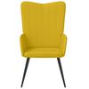 vidaXL Chaise de relaxation Jaune moutarde Velours
