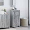 vidaXL Ensemble d'armoire de salle de bain TULUM Gris Sonoma