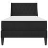 vidaXL Cadre de lit avec matelas avec matelas Noir 80 x 200 cm Velours