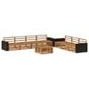 vidaXL Ensemble de canap&eacute;s d'ext&eacute;rieur 8 pcs Naturel 79 x 79 x 37 cm
