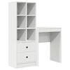 vidaXL Bureau Blanc 105,5 x 34 x 127 cm 2 pc