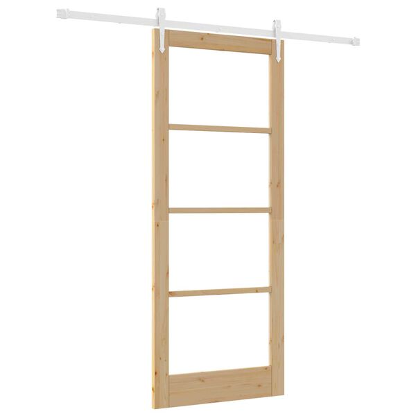 vidaXL Porte coulissante Naturel 86 x 211 cm