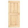 vidaXL Porte NARVIK Naturel 90 x 210 cm Bois de pin massif