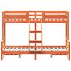 vidaXL Lit superposé sans matelas 90x200/120x200 cm bois massif