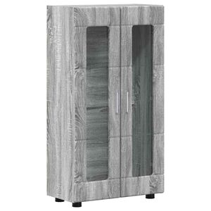 vidaXL Buffet FLORIN Gris Sonoma 55,5 x 29 x 100 cm Bois d'ing&eacute;nierie