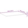 vidaXL Dessus de table rectangulaire 120x70x2 cm bois massif d'acacia