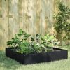 vidaXL Lit surélevé de jardin noir 100x100x33,5 cm acier