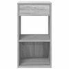 vidaXL Table de chevet avec tiroir sonoma gris 35x34x66,5 cm
