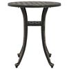 vidaXL Table de jardin bronze Ø48x53 cm aluminium coulé