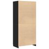 vidaXL Armoire Ch&ecirc;ne noir 90 x 52 x 200 cm Bois d'ing&eacute;nierie