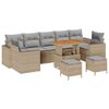 vidaXL Ensemble de canap&eacute; de jardin 10 pc 9-Nombre de places