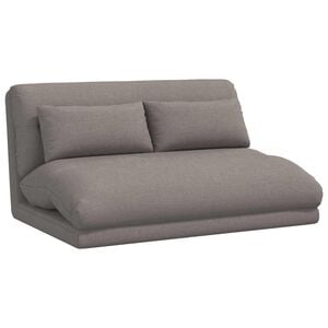 vidaXL Fauteuil de sol Taupe 110 x 82 x 55 cm tissu