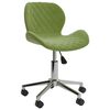 vidaXL Chaises pivotantes &agrave; manger lot de 2 Vert clair Velours