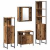 vidaXL Ensemble de mobilier de salle de bain 4 pcs Bois Ancien