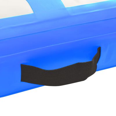 vidaXL Tapis gonflable de gymnastique avec pompe 60x100x20 cm PVC Bleu