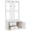vidaXL Portemanteau SANDNES blanc 87x40x159,5 cm bois massif pin
