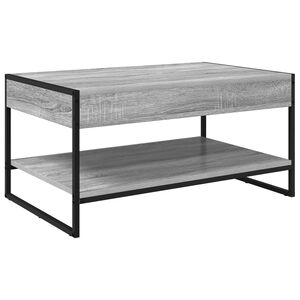 vidaXL Table basse Gris Sonoma 80 x 50 x 40 cm Bois d'ing&eacute;nierie