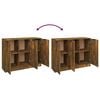 vidaXL Buffet Chêne fumé 90,5x30x70 cm Bois d'ingénierie