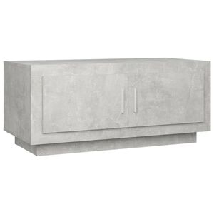 vidaXL Table basse gris b&eacute;ton 102x50x45 cm bois d'ing&eacute;nierie