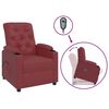 vidaXL Fauteuil Rouge bordeaux Similicuir