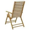 vidaXL Chaises inclinables de jardin pliantes lot de 2 coussins bambou