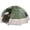 vidaXL Tente D&ocirc;me avec toit Vert 475 x 475 x 235 cm taffetas
