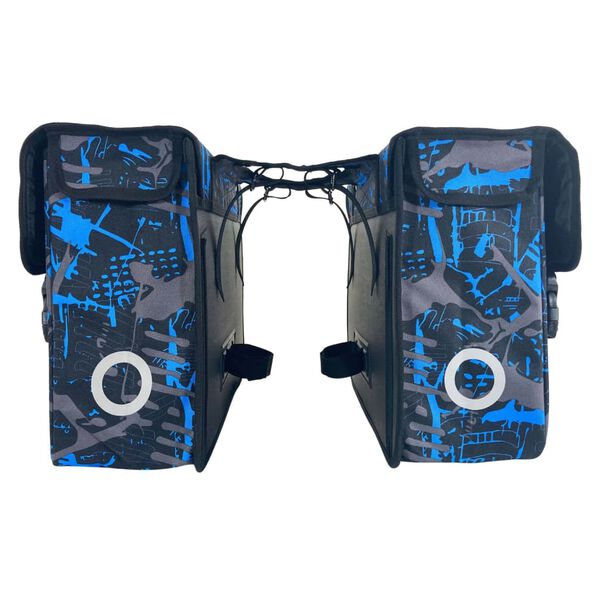 Willex Sacoches de v&eacute;lo Ice 34 L bleu et noir