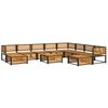vidaXL Salon de jardin avec coussins 11 pcs bois massif d'acacia