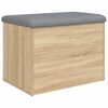 vidaXL Banc de rangement Ch&ecirc;ne Sonoma 62x42x45 cm Bois d'ing&eacute;nierie