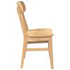 vidaXL Chaises &agrave; manger 2 pcs bois massif caoutchouc