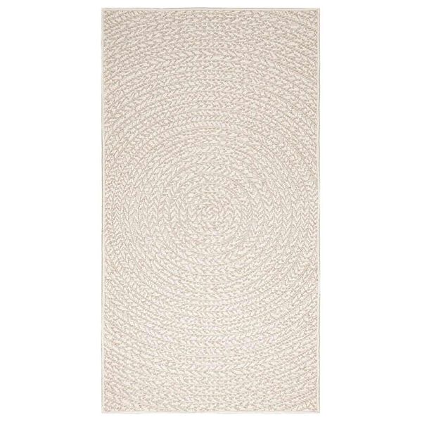 vidaXL Tapis ZIZUR cr&egrave;me 80x150 cm aspect de jute int&eacute;rieur ext&eacute;rieur
