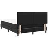 vidaXL Lit &agrave; ressorts avec matelas Noir 140 x 190 cm Simili cuir